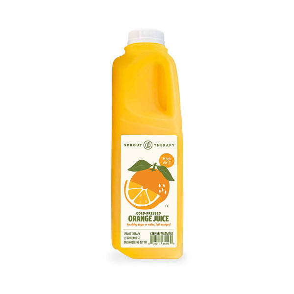 Fresh Cold-Pressed Orange Juice | Raw & Unpasteurized | Sprout Therapy